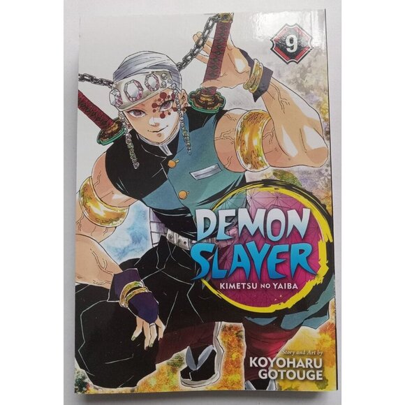 Demon Slayer: Kimetsu no Yaiba Vol. 9 Manga Comic Book by Koyoharu Gotouge (VG+) - Picture 1 of 2